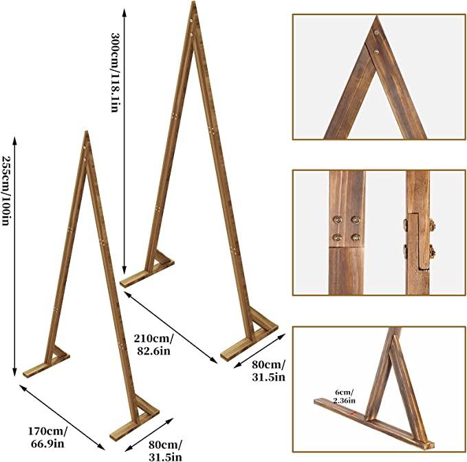 Double Triangle Ceremony Arch 10'.