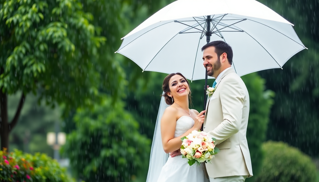 Rainy Day Bliss: Embracing the Unexpected on Your Big Day