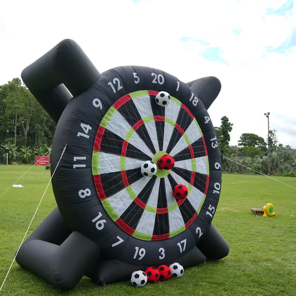 Inflatable 10 ft Tall  Soccer Dartboard Entertainment Rental.