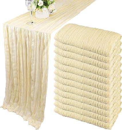 10 Ft Cheesecloth Table Runner.