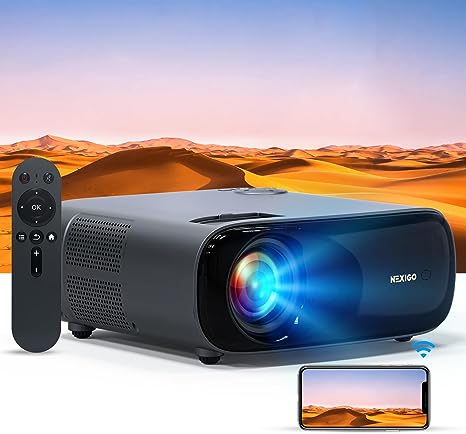 Wifi + Bluetooth HD Projector w/ Speaker