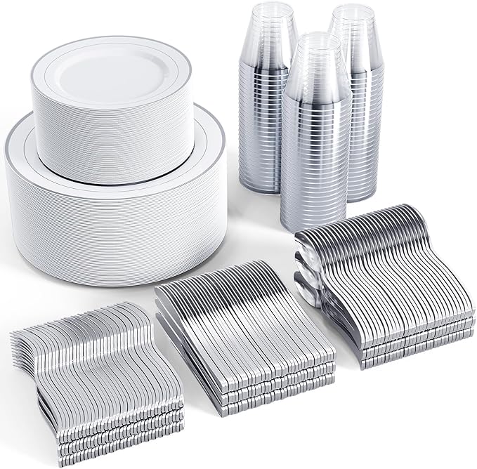High Quality Disposable Dishware (100 Guest)