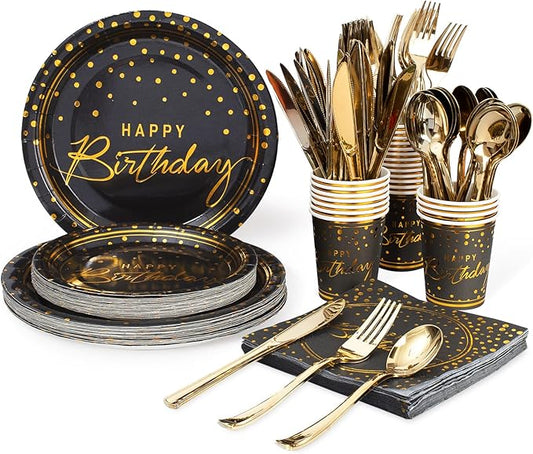 Birthday Disposable Dishware 25 Guests