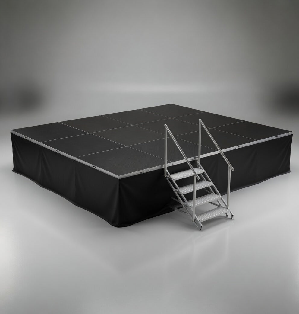 Event Stage with Skirting and Stairs