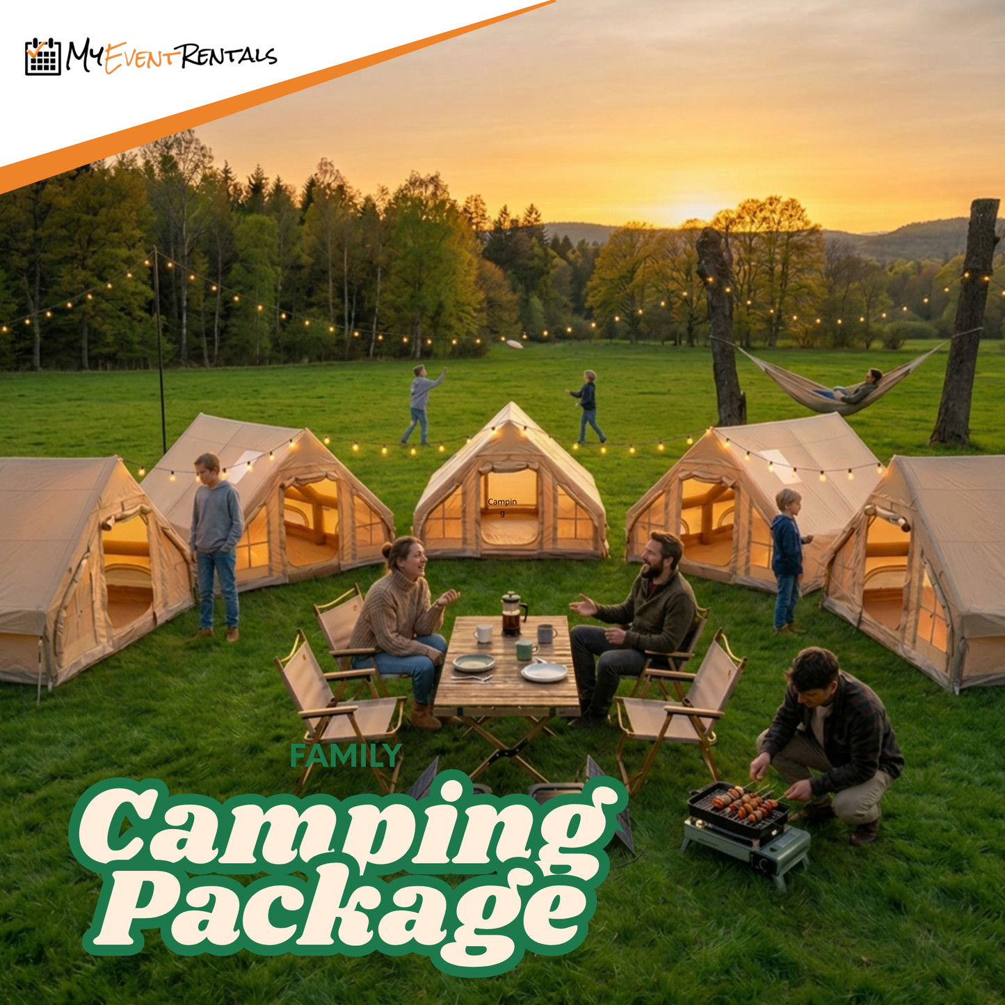 5 Tent Family Camping Package Rental