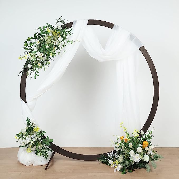 Round Wooden Ceremony Arch 7.5'