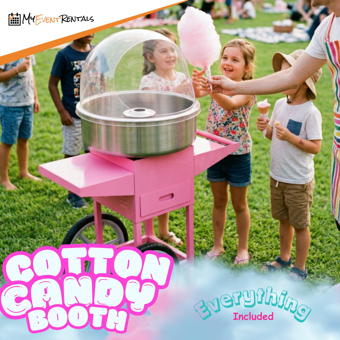 Cotton Candy My Event Rentals Backyard Package