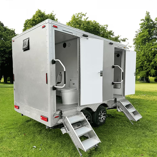 Luxury Mobile Bathroom Trailer Pull Behind.
