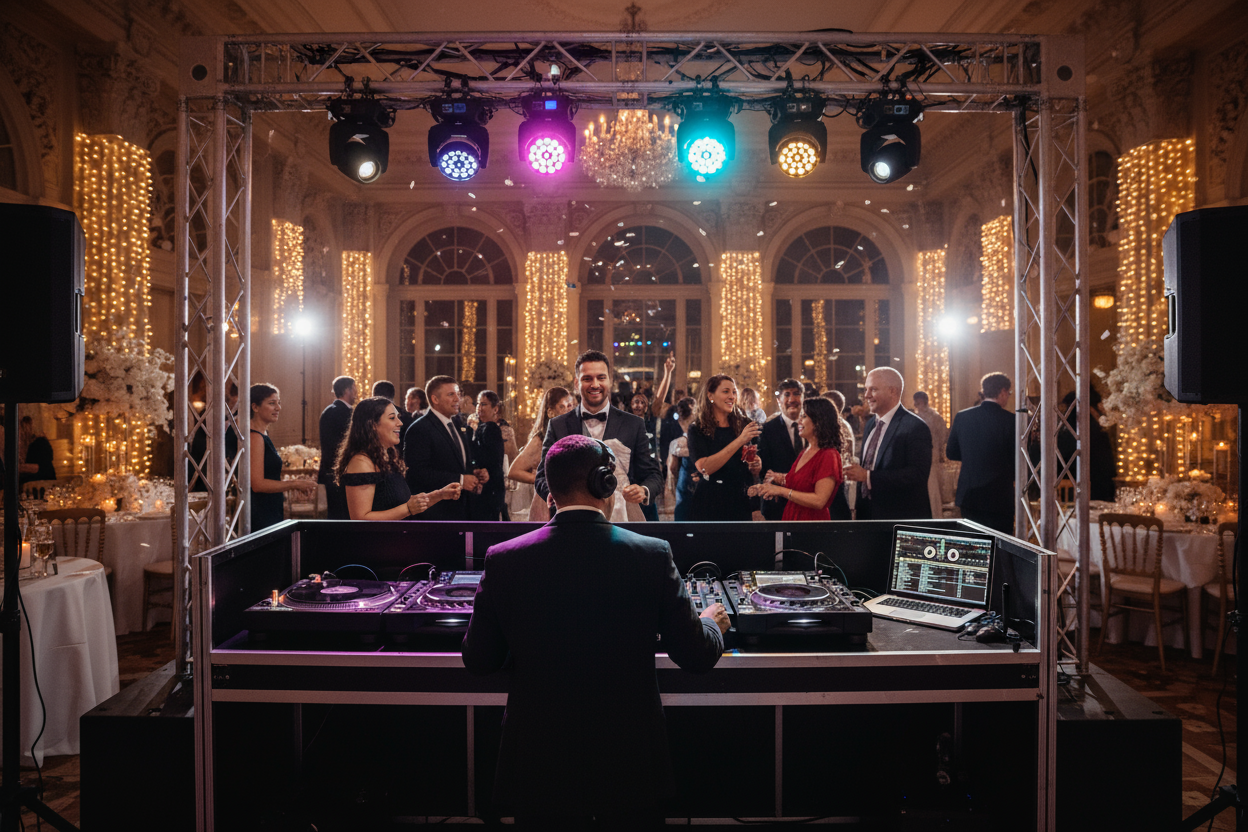dj at a wedding