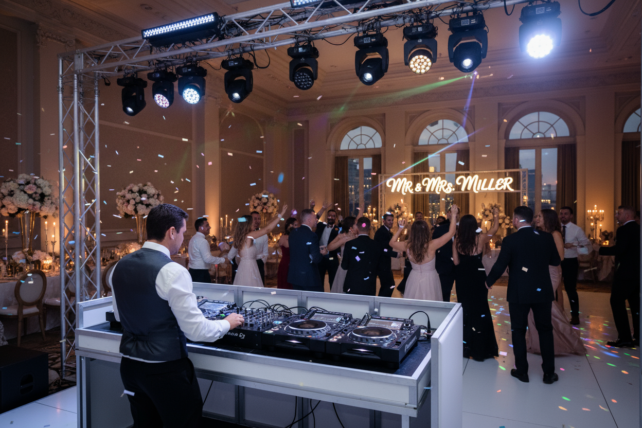 Dj at wedding