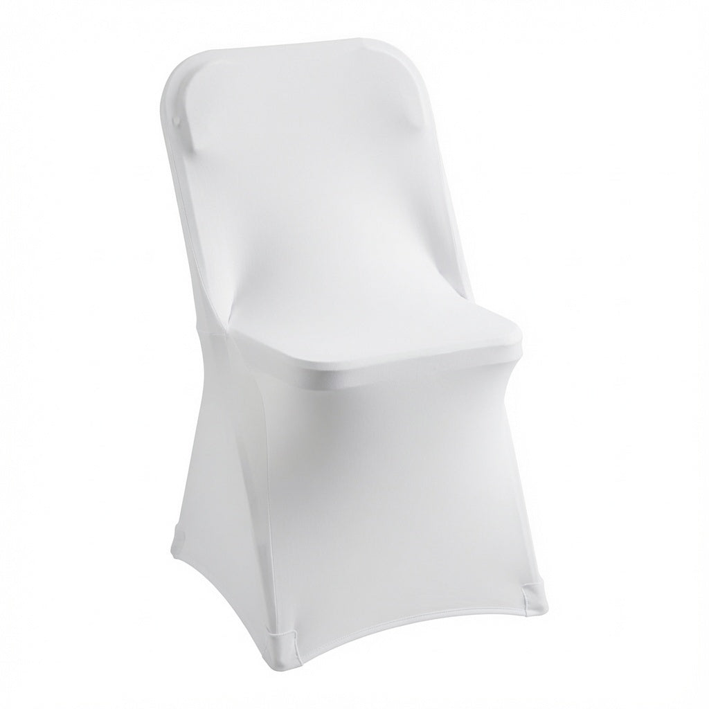 Metal Frame Folding White Chair